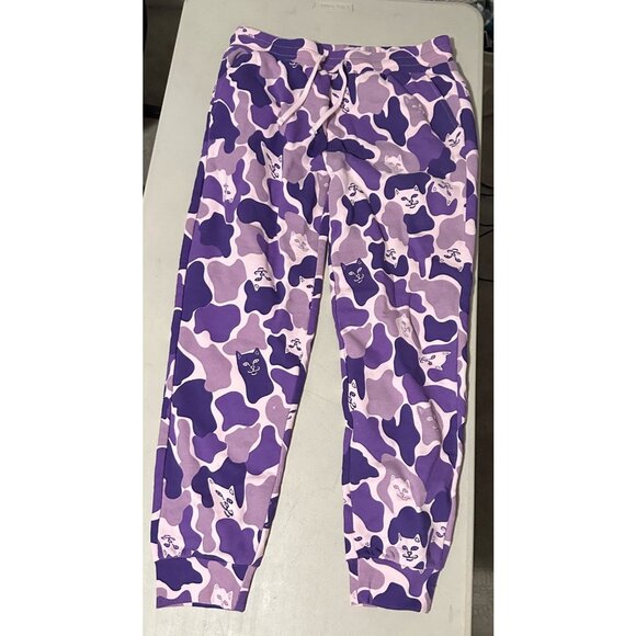 Ripndip invisible camo purple sweatpants large - Picture 3 of 3